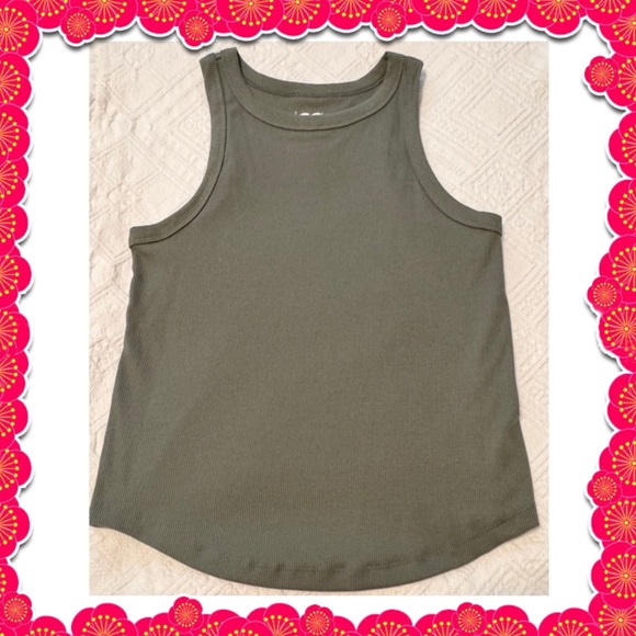 SO Tops - Women's SO tank top - ribbed - stretchy - olive green - worn once - BOGO offer